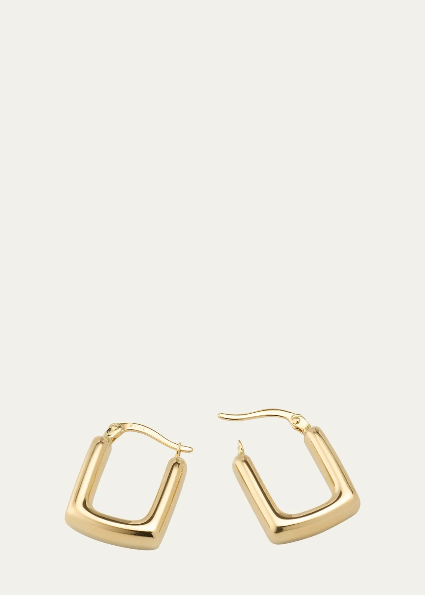 V.BELLAN14K Yellow Gold Small Square Hoop Earrings