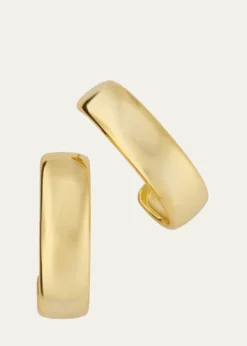 V.BELLANNessi Hoop Earrings with 18K Yellow Gold Plating