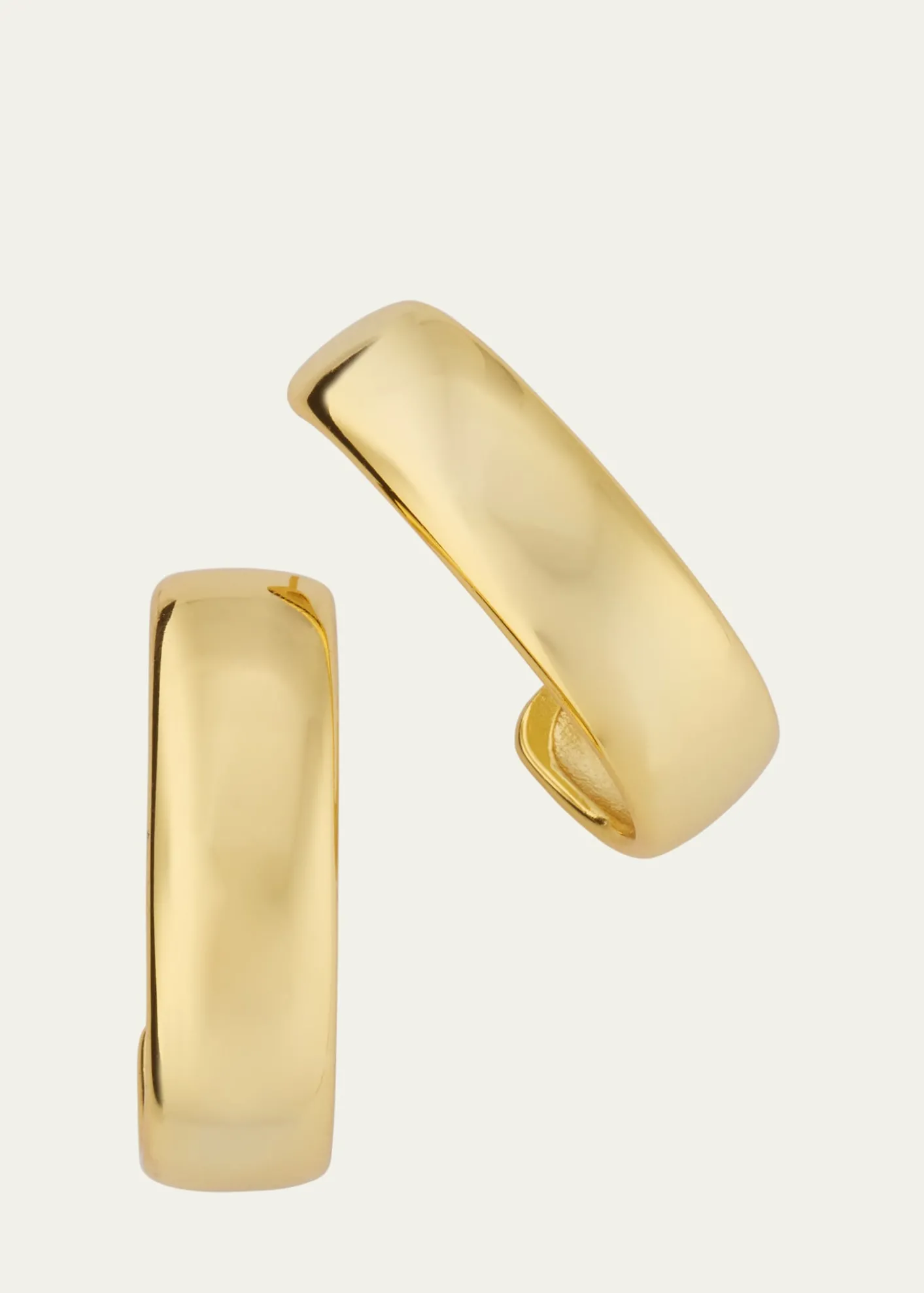 V.BELLANNessi Hoop Earrings with 18K Yellow Gold Plating