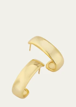 V.BELLANNessi Hoop Earrings with 18K Yellow Gold Plating