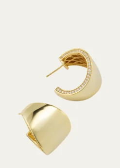 V.BELLANNicole Gold-Plated Hoop Earrings