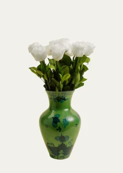 Venus ET Fleurx Ginori 1735 Eternity Roses in Ming Porcelain Vase, 20