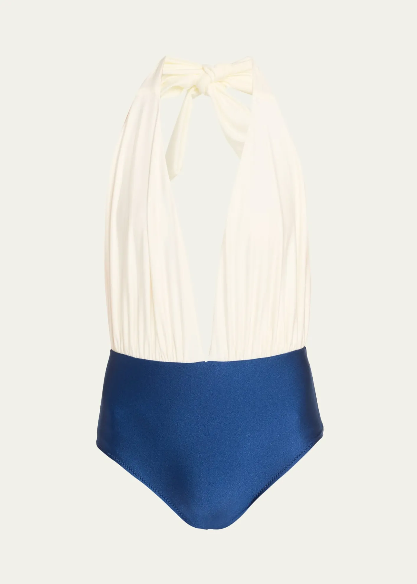 VerandahColorblock Plunge One-Piece Swimsuit