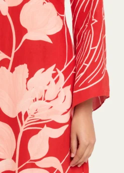 VerandahWild Tulip Linen-Cotton Tunic