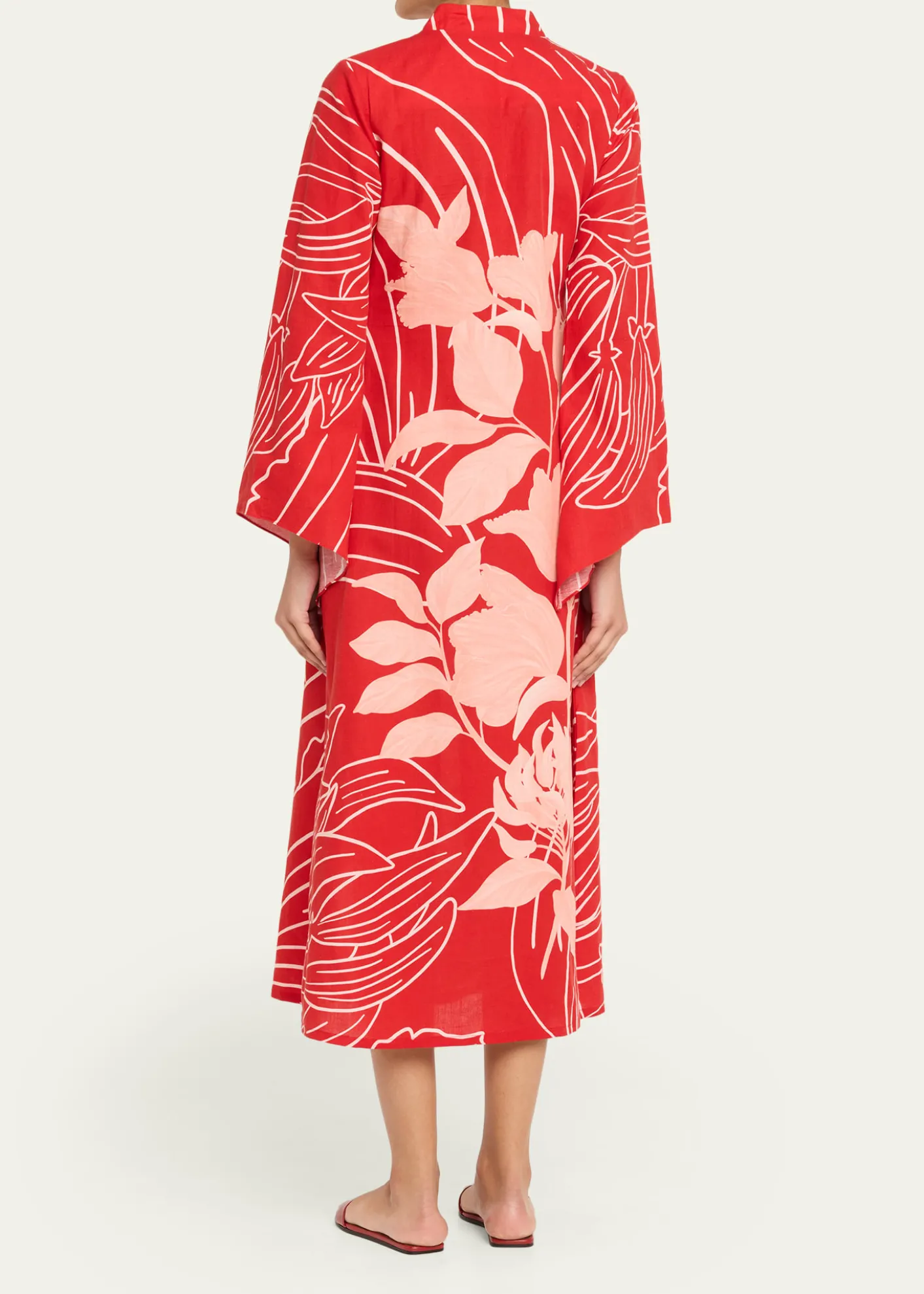 VerandahWild Tulip Linen-Cotton Tunic