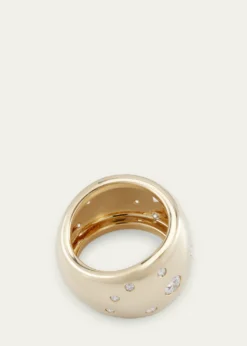 Verdura18K Yellow Gold Diamond Constellation Band Ring