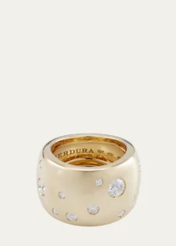 Verdura18K Yellow Gold Diamond Constellation Band Ring
