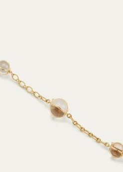 Verdura18k Yellow Gold Rock Crystal Bubbles Necklace