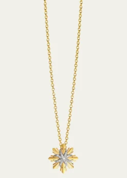 VerduraPlatinum and 18K Yellow Gold Diamond Etoile Mini Pendant Necklace