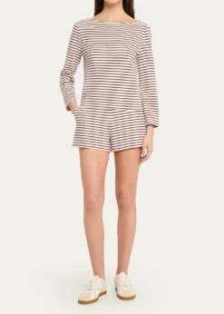 Veronica BeardBrighton Striped Knit Shorts