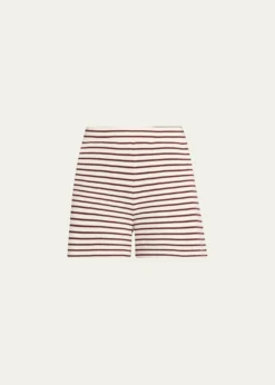 Veronica BeardBrighton Striped Knit Shorts