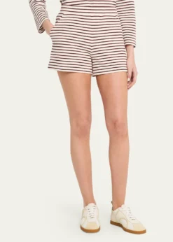 Veronica BeardBrighton Striped Knit Shorts
