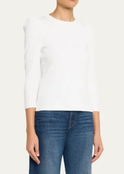 Veronica BeardBritney Puff-Sleeve Cotton Top