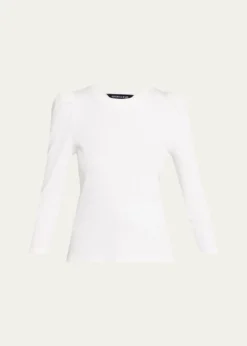Veronica BeardBritney Puff-Sleeve Cotton Top