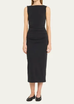 Veronica BeardCharissa High-Neck Midi Dress