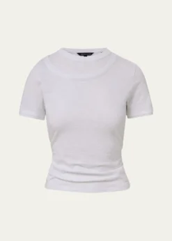 Veronica BeardDamian Layered Short-Sleeve Knit Top
