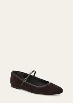 Veronica BeardEllie Suede Mary Jane Ballerina Flats
