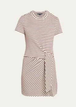Veronica BeardElvaris Striped T-Shirt Dress