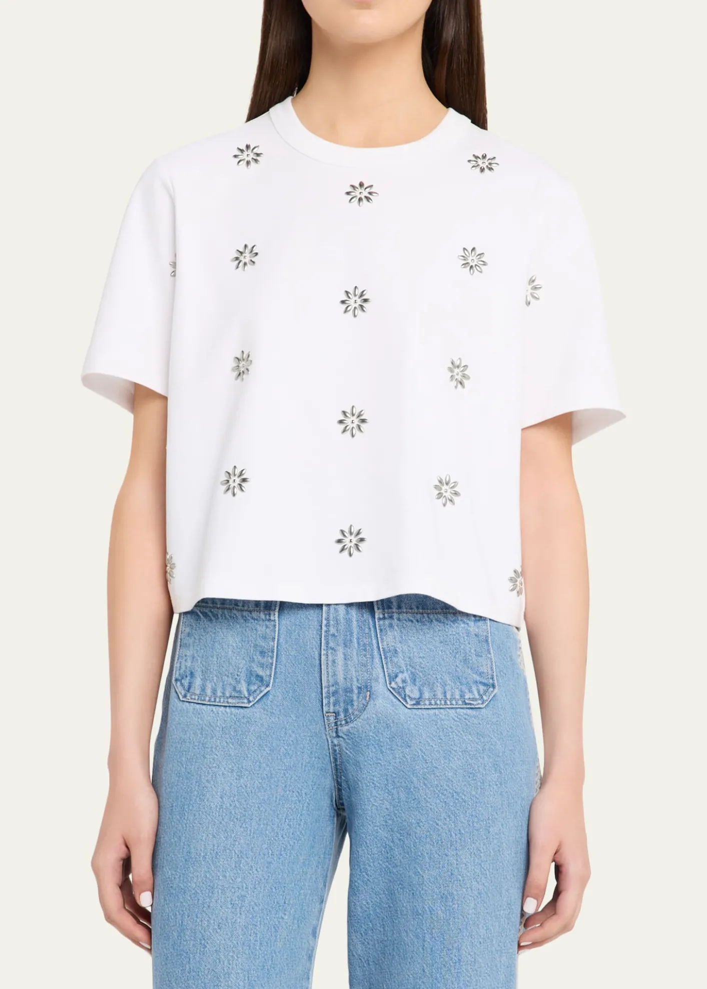 Veronica BeardEmbellished Crewneck T-Shirt