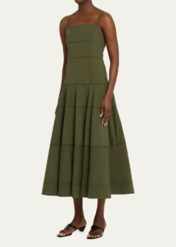 Veronica BeardIlona Tiered Faille Midi Dress