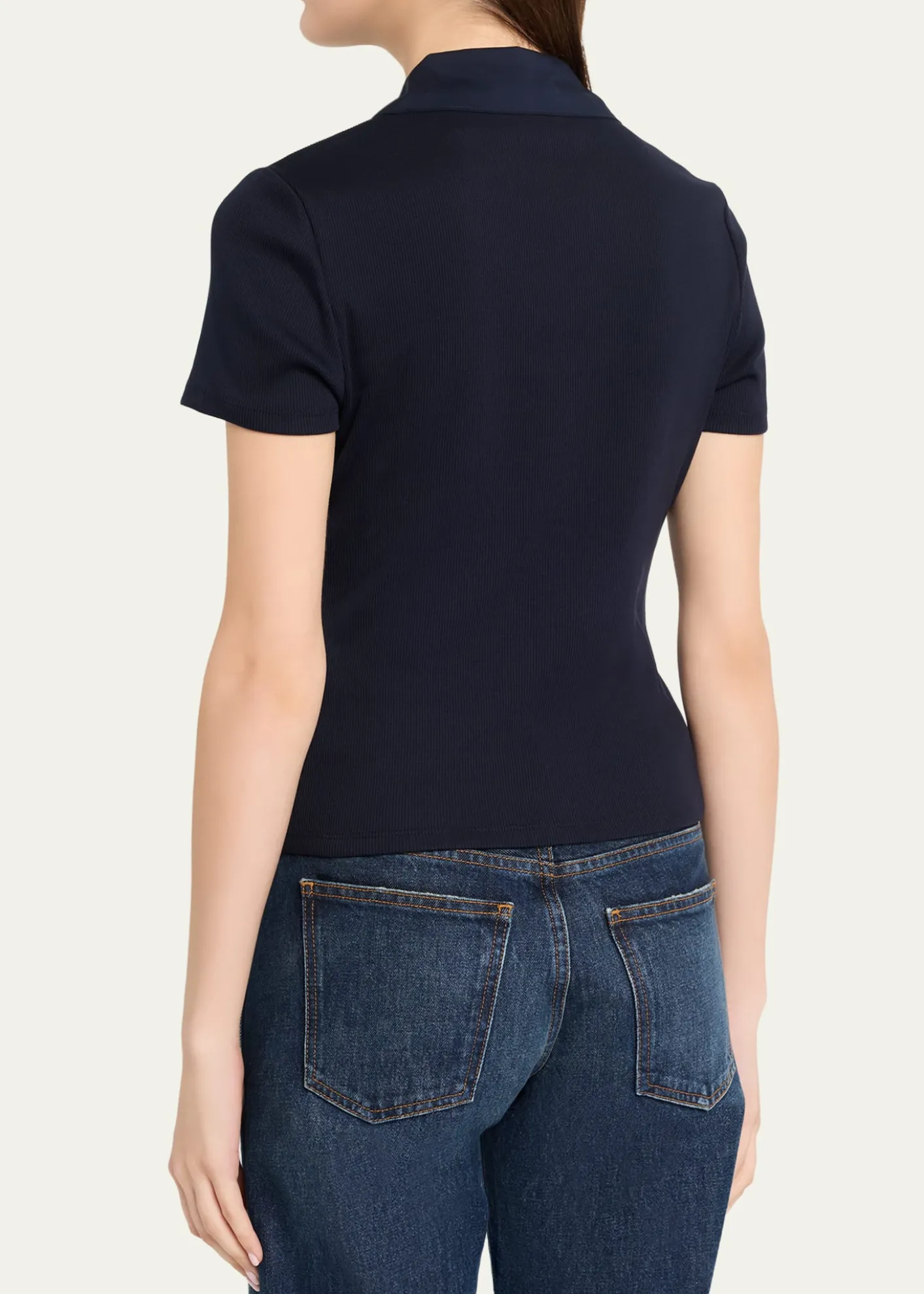 Veronica BeardKearney Short-Sleeve Polo Tee