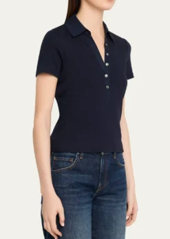 Veronica BeardKearney Short-Sleeve Polo Tee