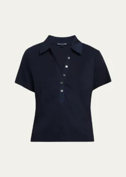 Veronica BeardKearney Short-Sleeve Polo Tee