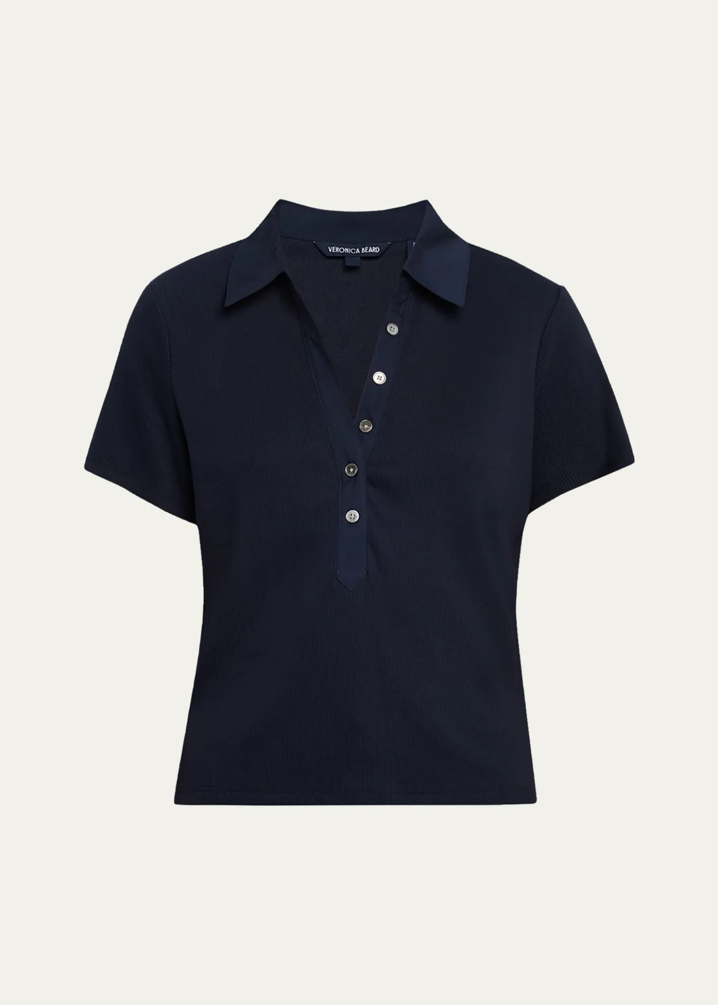 Veronica BeardKearney Short-Sleeve Polo Tee