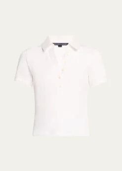 Veronica BeardKearney Short-Sleeve Polo Top