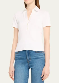 Veronica BeardKearney Short-Sleeve Polo Top