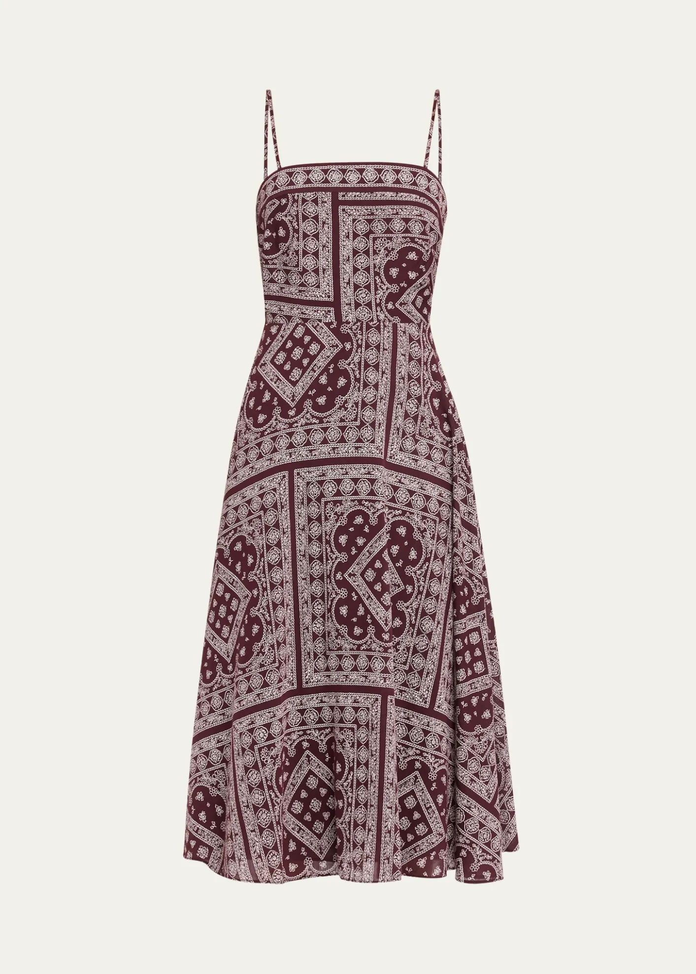 Veronica BeardKitt Bandana-Print Midi Dress