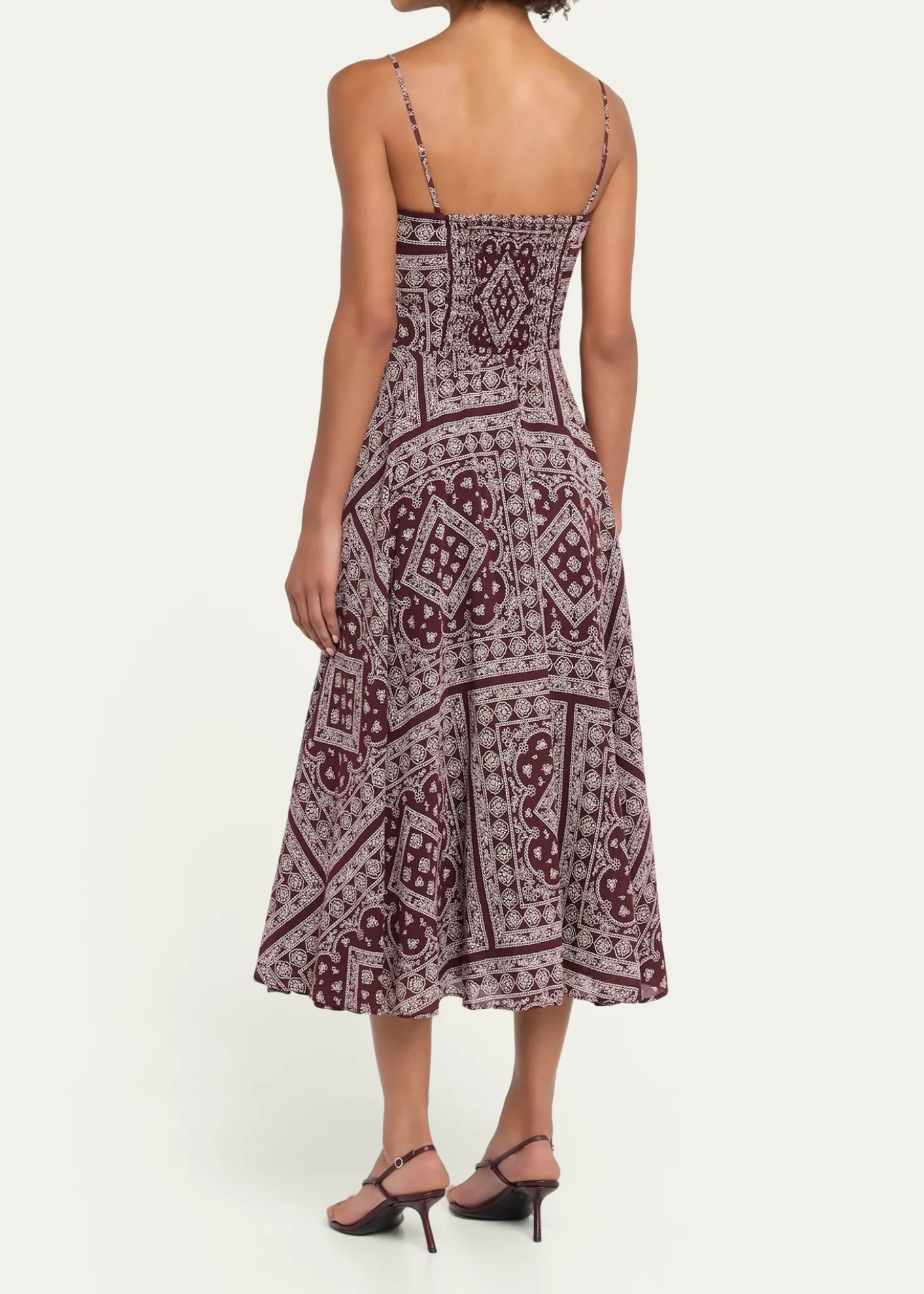Veronica BeardKitt Bandana-Print Midi Dress