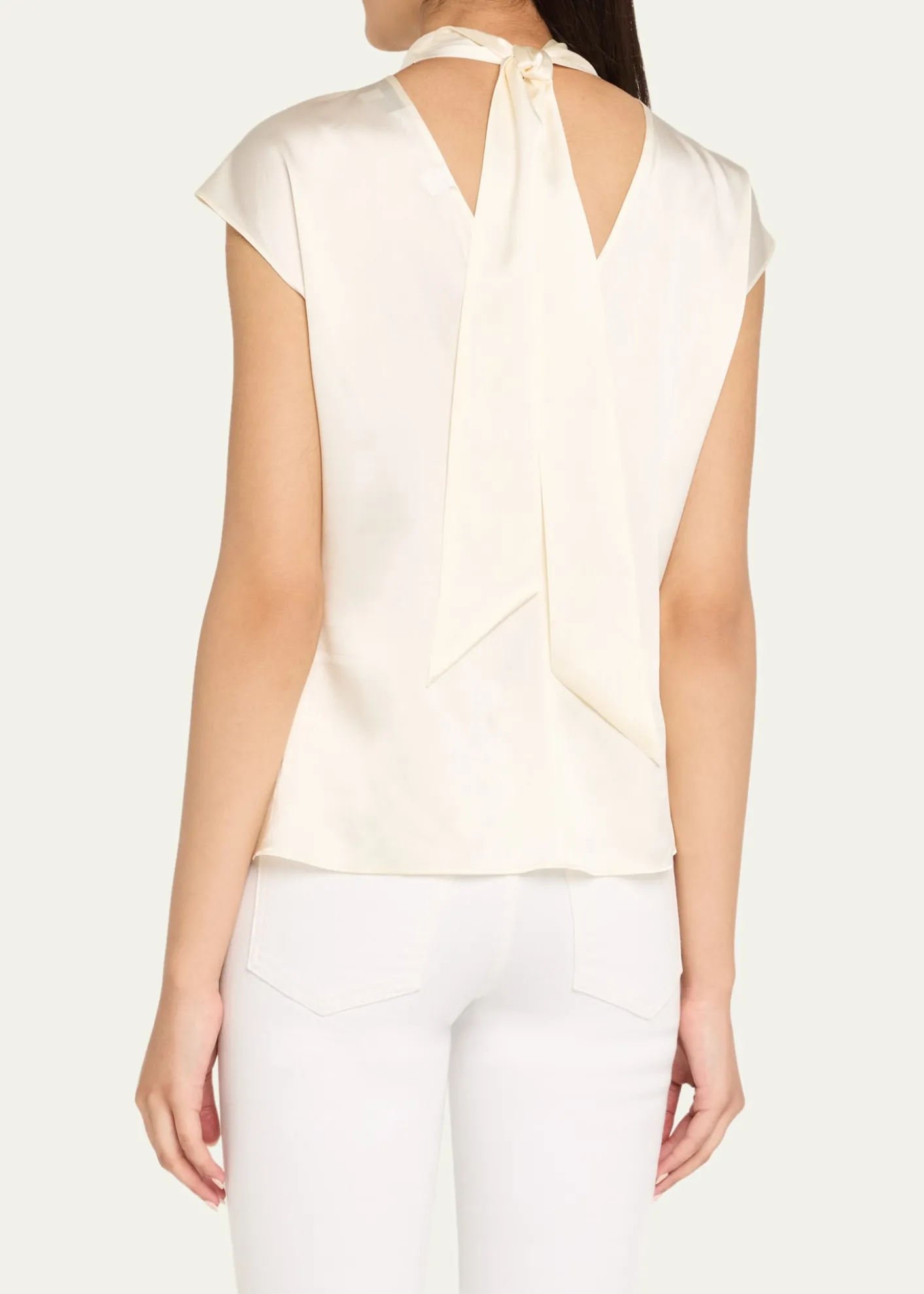 Veronica BeardLeilany Draped Silk Top