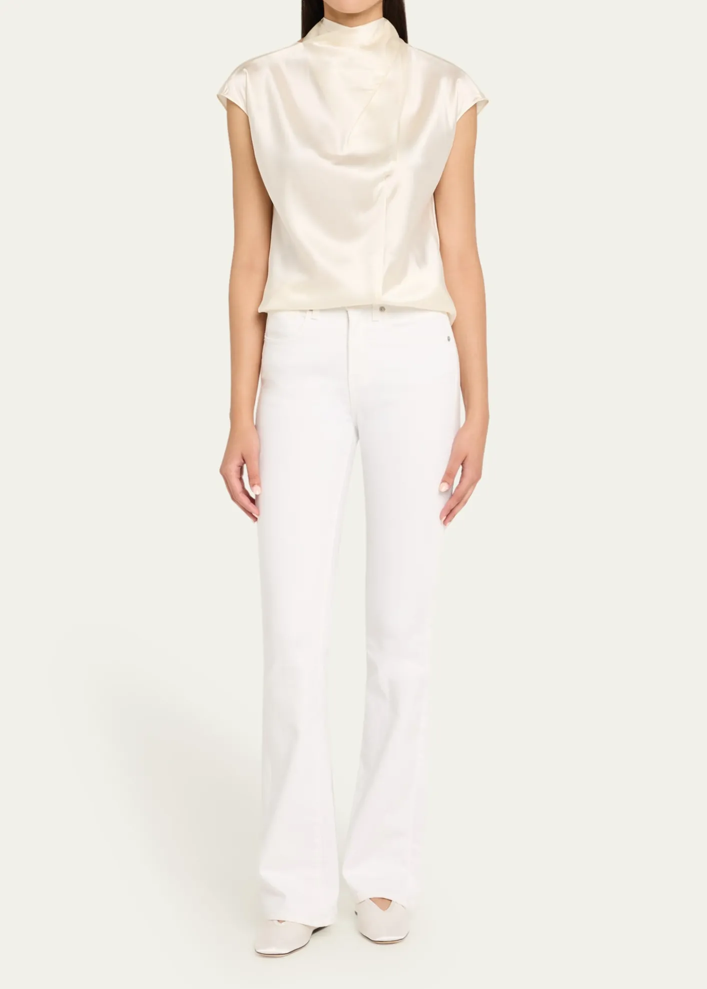 Veronica BeardLeilany Draped Silk Top