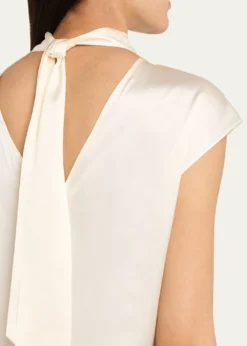 Veronica BeardLeilany Draped Silk Top