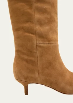 Veronica BeardLisa Suede Kitten-Heel Knee Boots