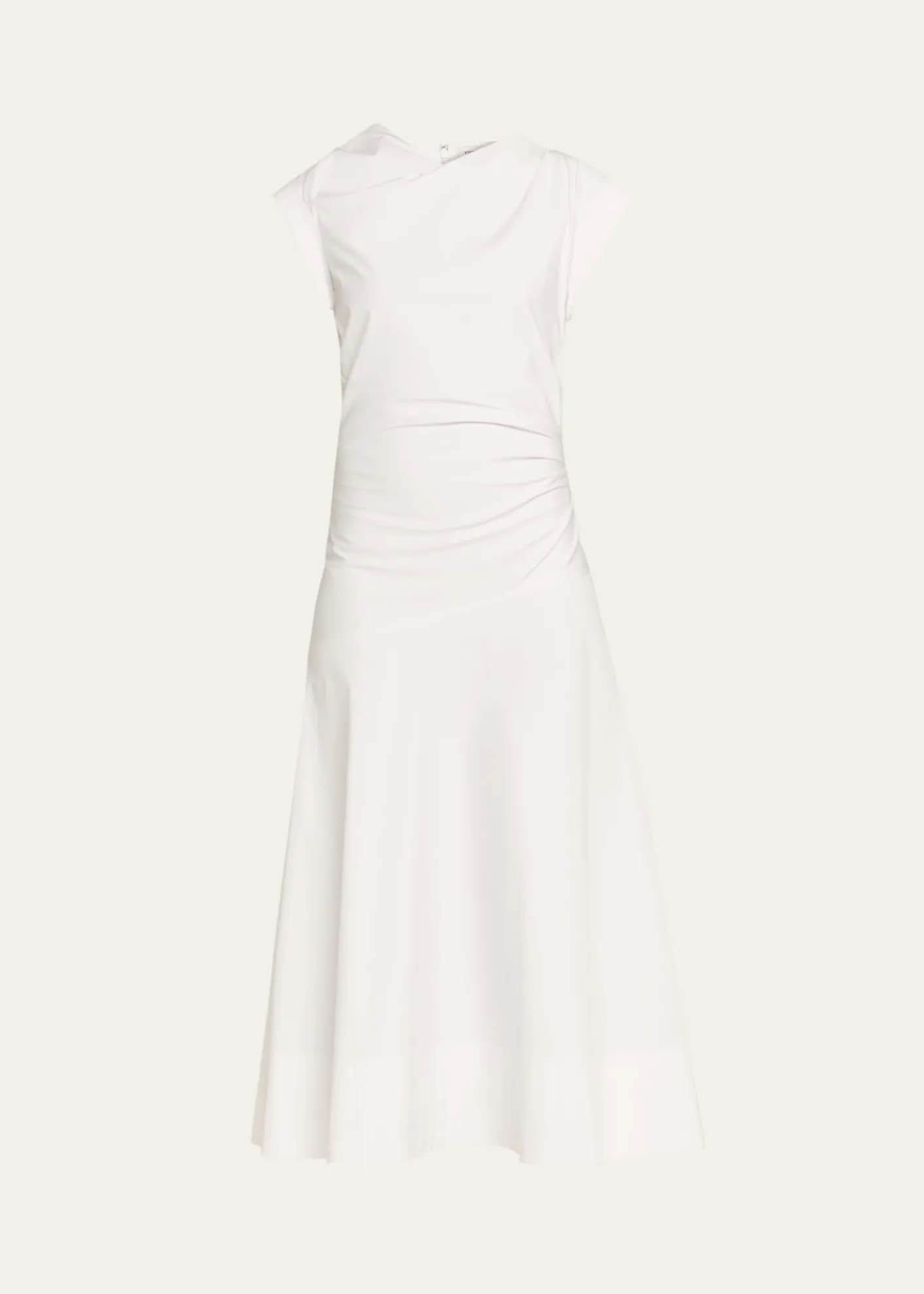 Veronica BeardLisette Drop-Waist Stretch Cotton Midi Dress