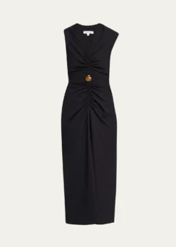 Veronica BeardMarisabel Cutout Crepe Midi Dress