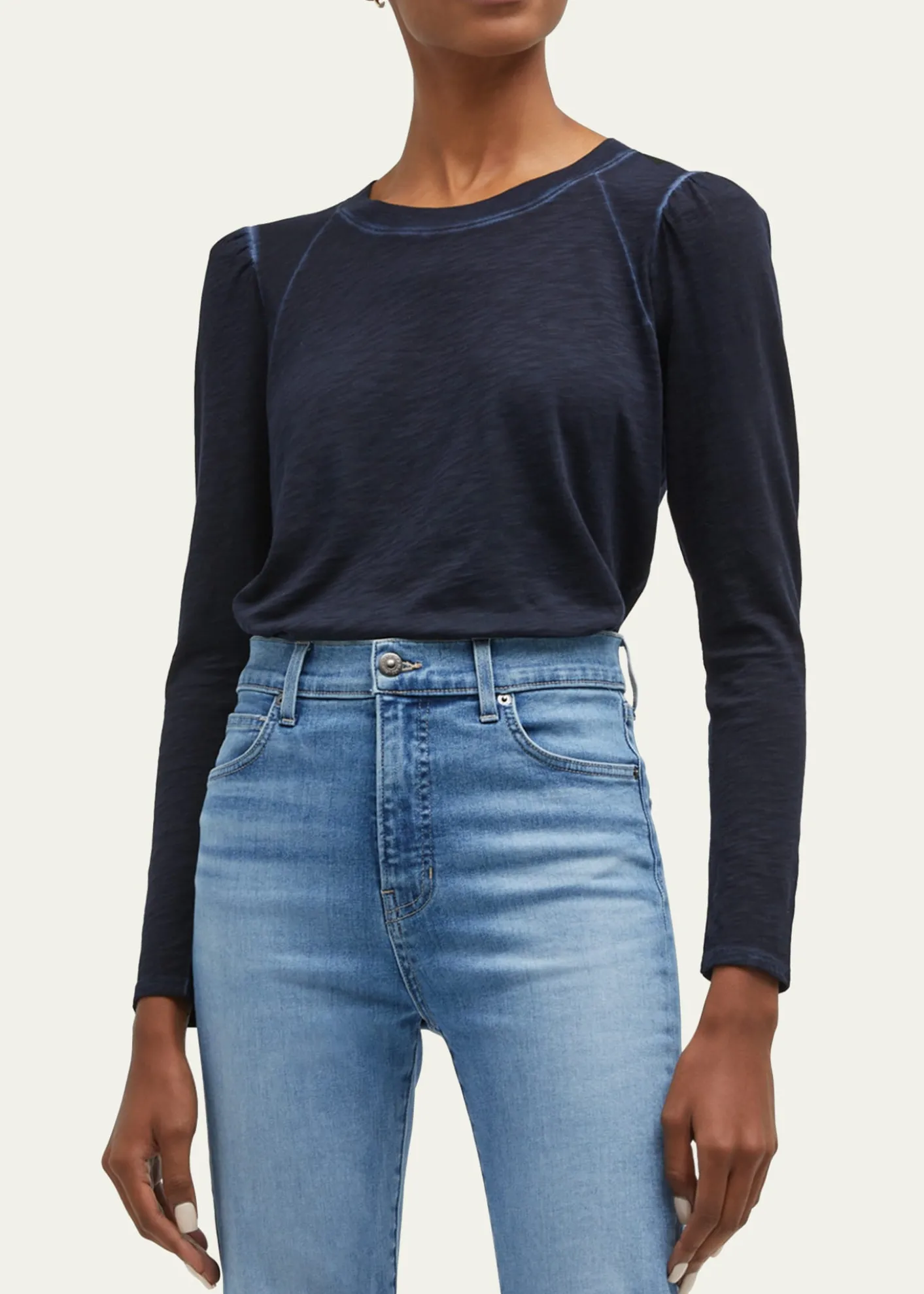 Veronica BeardMason Long Sleeve Baseball Tee