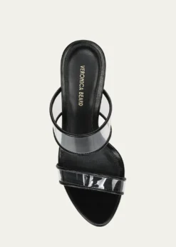 Veronica Beard95mm Asha Leather Piping Jelly Sandals