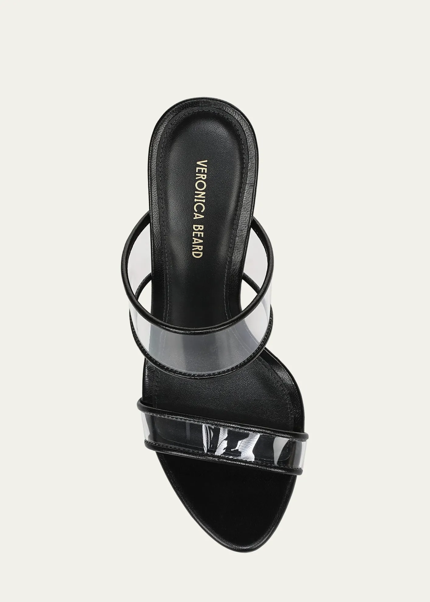 Veronica Beard95mm Asha Leather Piping Jelly Sandals
