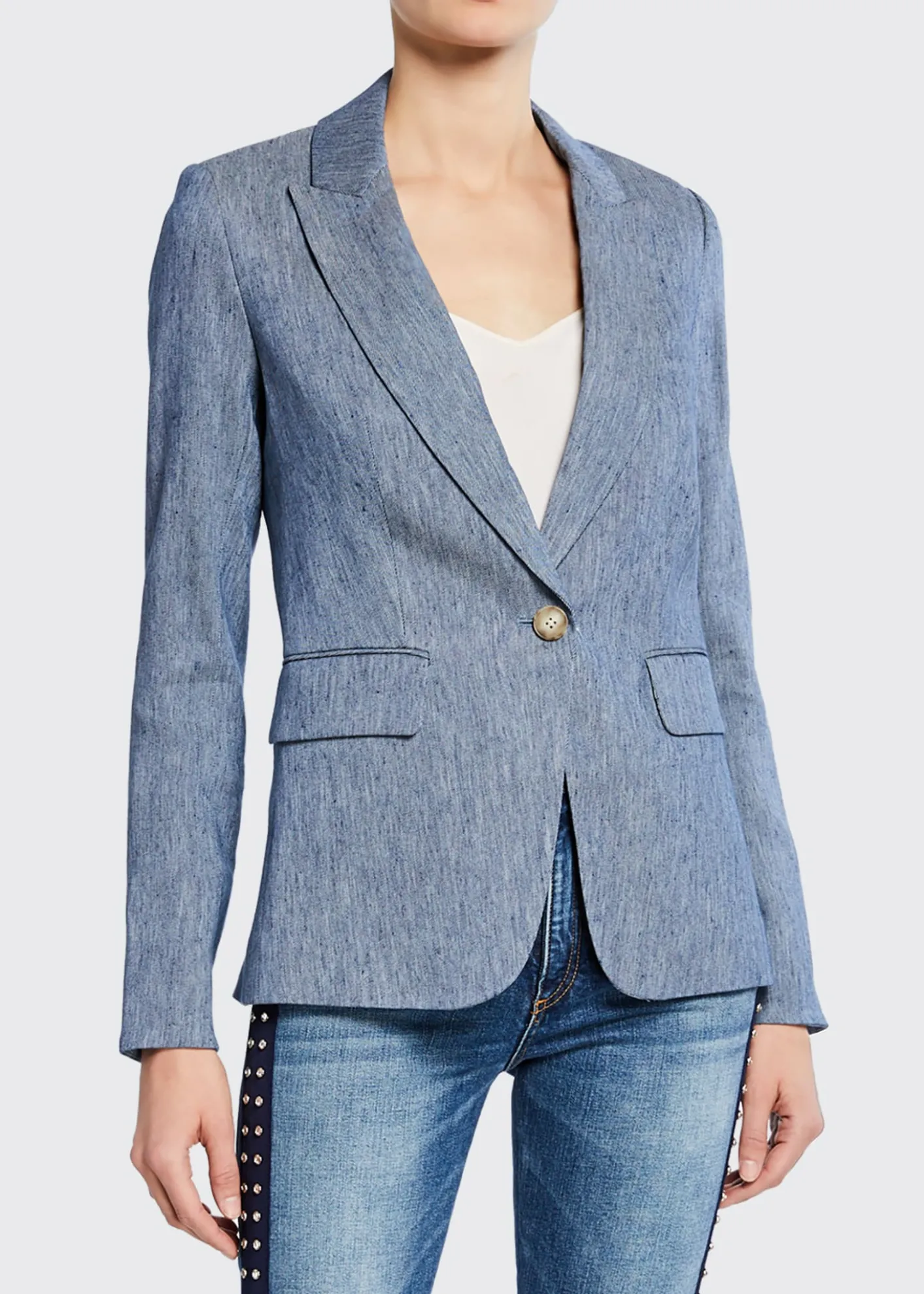 Veronica BeardOne-Button Cutaway Jacket