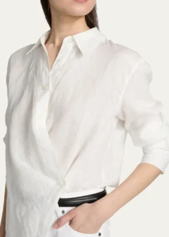 Veronica BeardPerezzi Asymmetric Linen Shirt