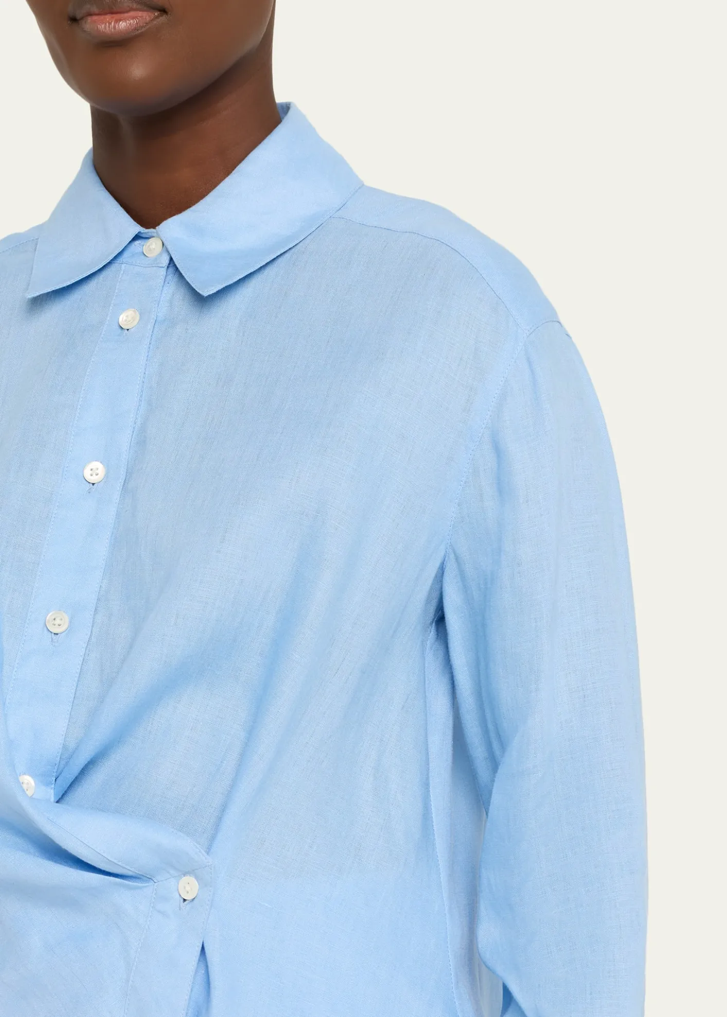 Veronica BeardPerezzi Asymmetric Linen Shirt