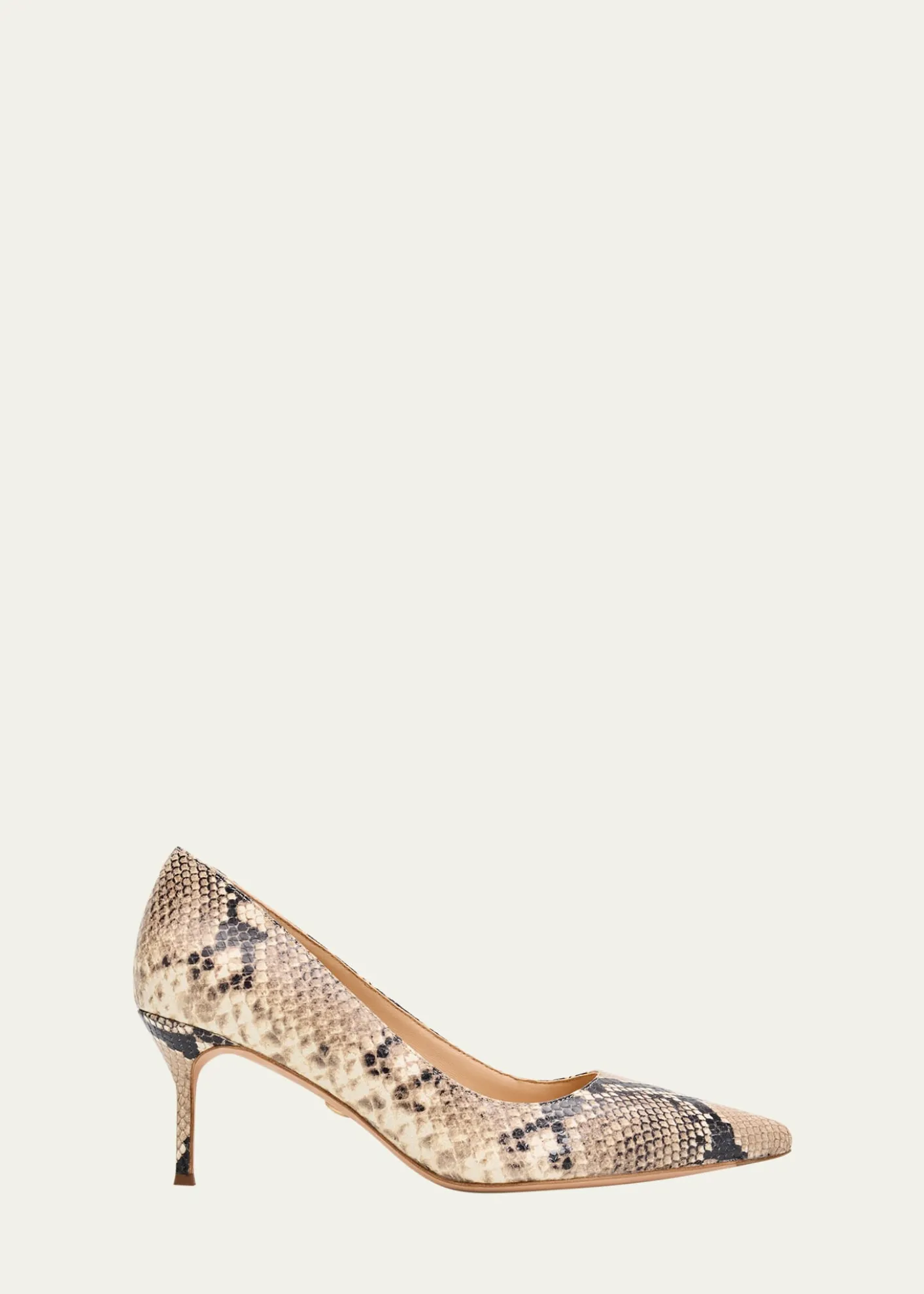 Veronica BeardRita Snake-Embossed Leather Pointed-Toe Pumps