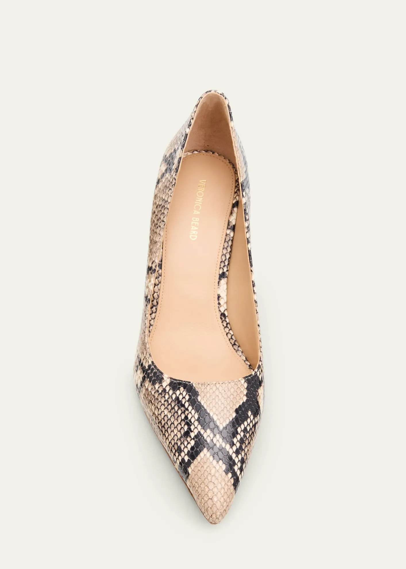 Veronica BeardRita Snake-Embossed Leather Pointed-Toe Pumps