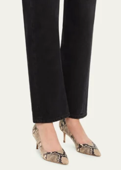 Veronica BeardRita Snake-Embossed Leather Pointed-Toe Pumps