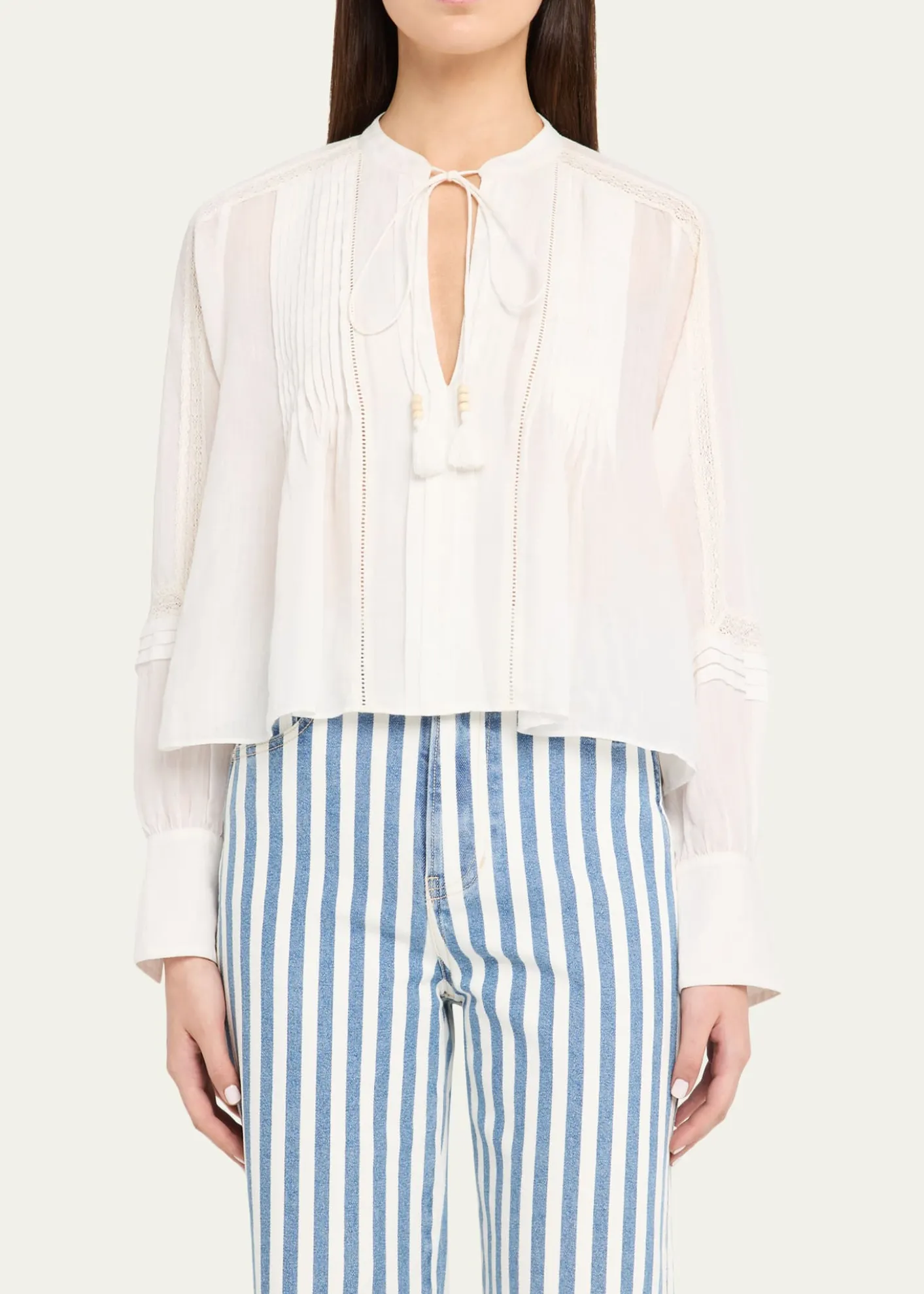 Veronica BeardSawyer Ramie Blouse