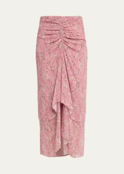 Veronica BeardSira Floral Chiffon Skirt