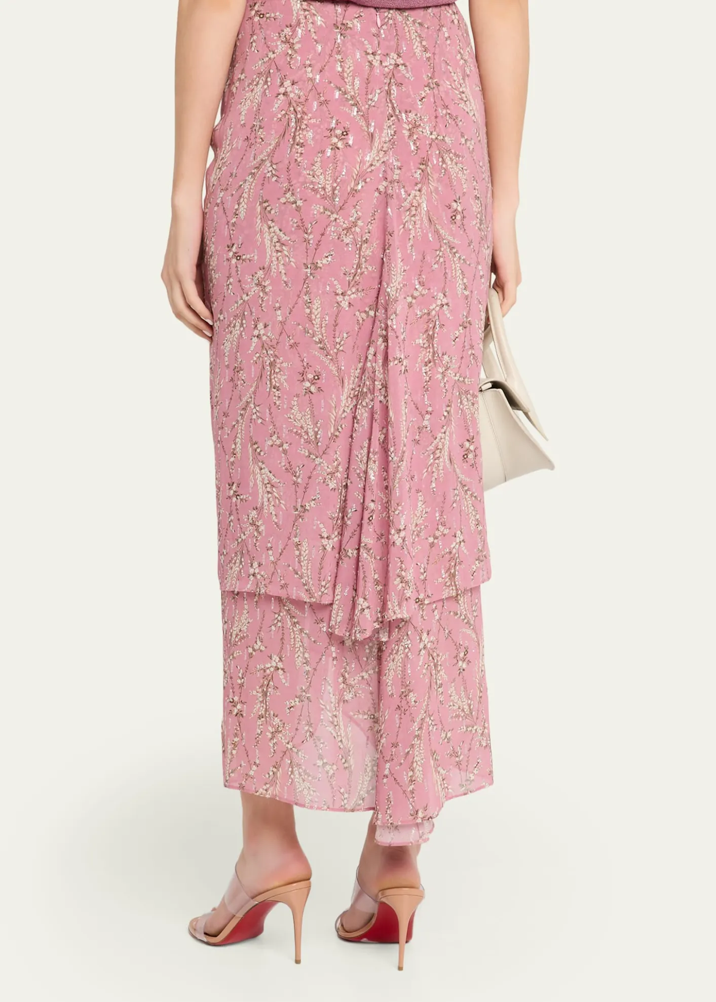 Veronica BeardSira Floral Chiffon Skirt